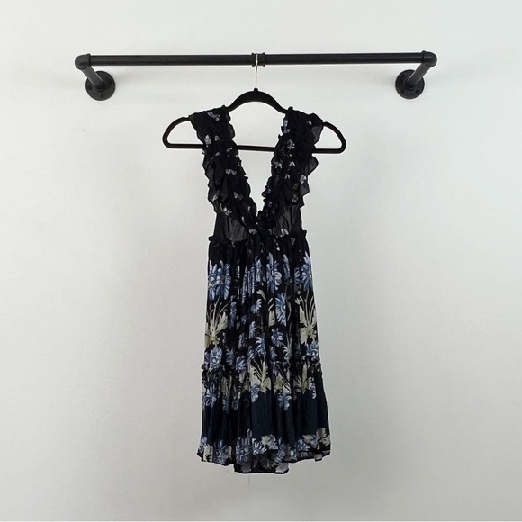 NWT Free People Bali Wild Daisy Printed Mini Ruffle Slip Dress - Picture 9 of 10